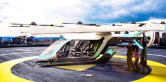 model of Fahari Aviation flying taxi
