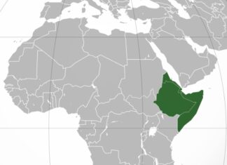 map-of-africa-showing-the-area-of-the-horn-of-africa-in-green-patch